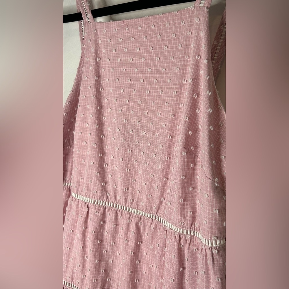Maggy London Pink Ruched Ruffled Sundress - Picture 3 of 7